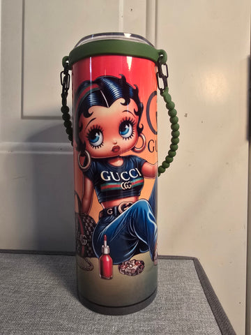 Betty Boop Tumbler w/Rope Handle