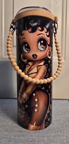 Betty Boop Tumbler w/Rope Handle