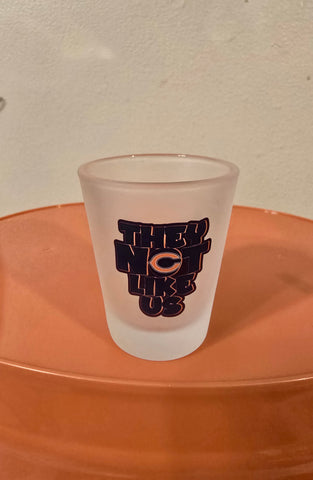 'Bears They Not Like Us' Frosted Shot Glasses