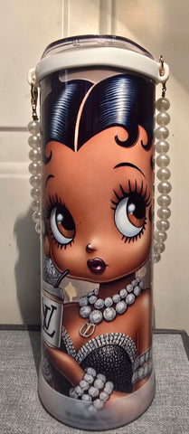 Betty Boop Tumbler w/Rope Handle