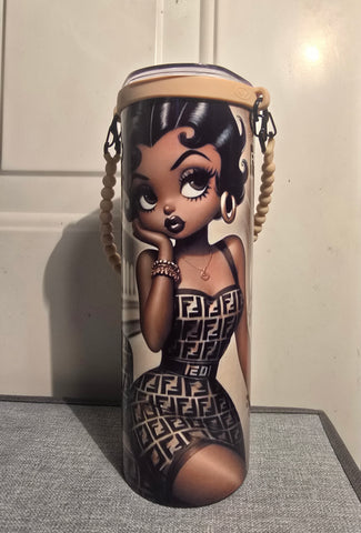 Betty Boop Tumbler w/Rope Handle