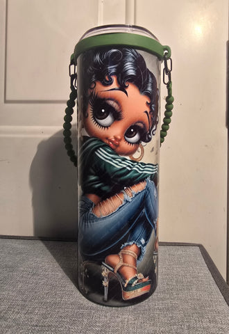 Betty Boop Tumbler w/Rope Handle