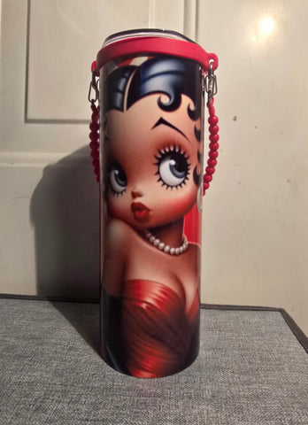 Betty Boop Tumbler w/Rope Handle