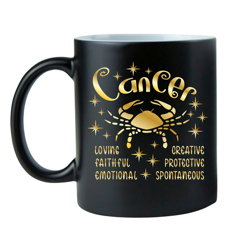 Black w/Gold Zodiac Coffee Mugs
