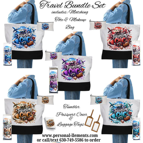 Traveling Chic Travel Tote Bag Bundle Set
