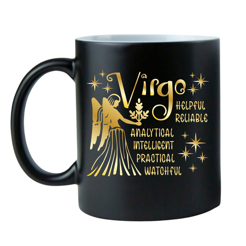 Black w/Gold Zodiac Coffee Mugs