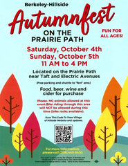 EVENT: 10/4 & 10/5 Autumn Fest on Prairie Path