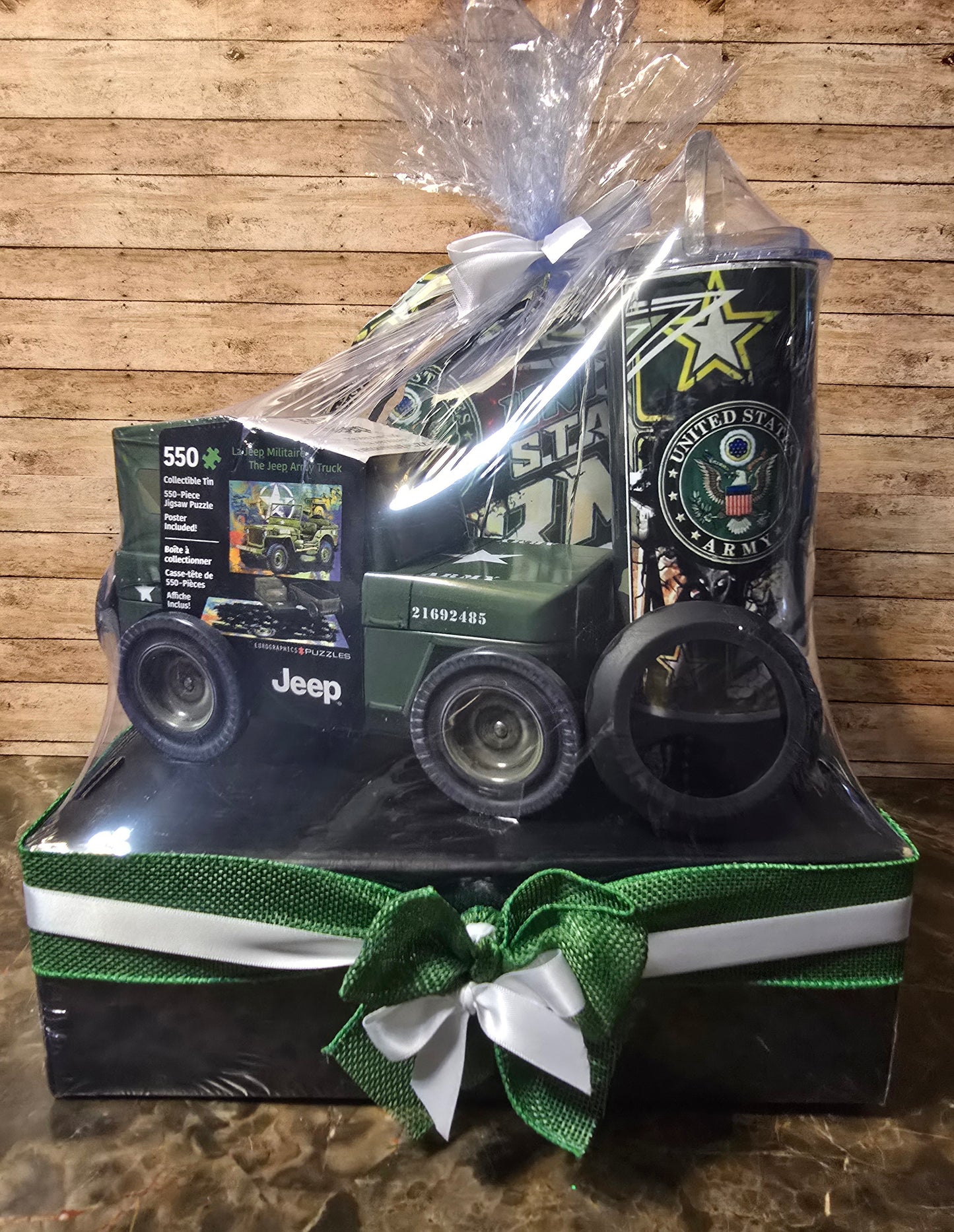 Military Speaker Tumbler Box Gift Set