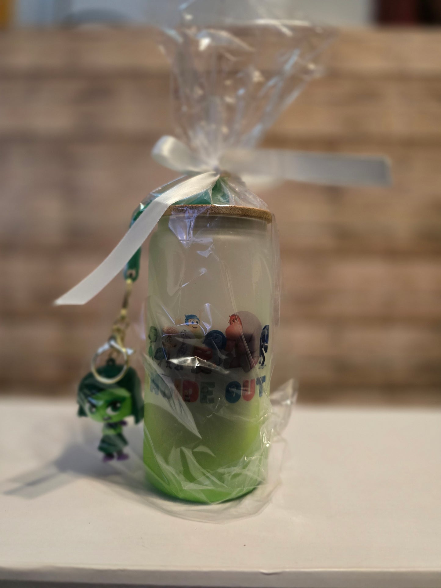 Inside Out Glass Tumbler & Keychain