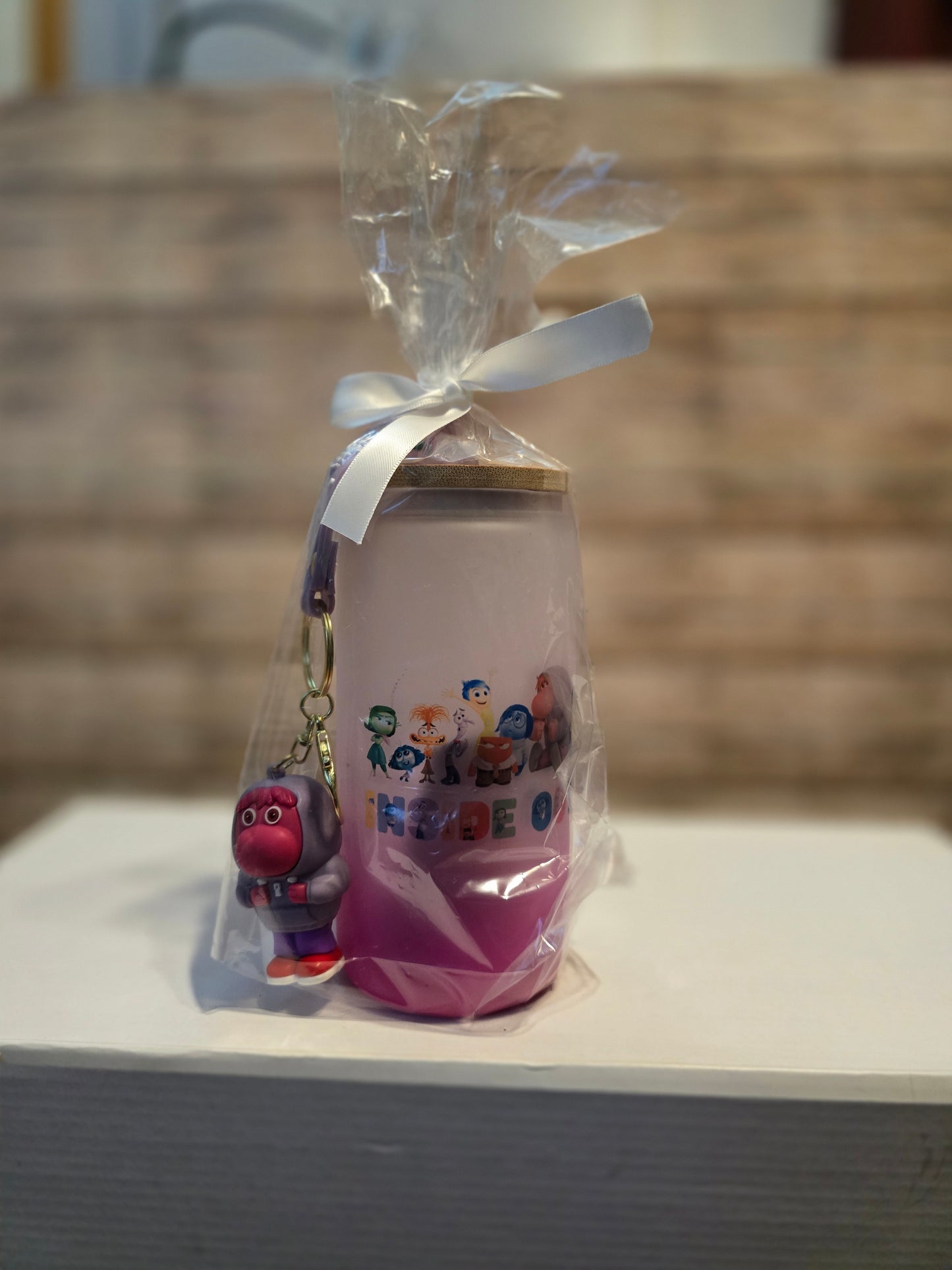 Inside Out Glass Tumbler & Keychain