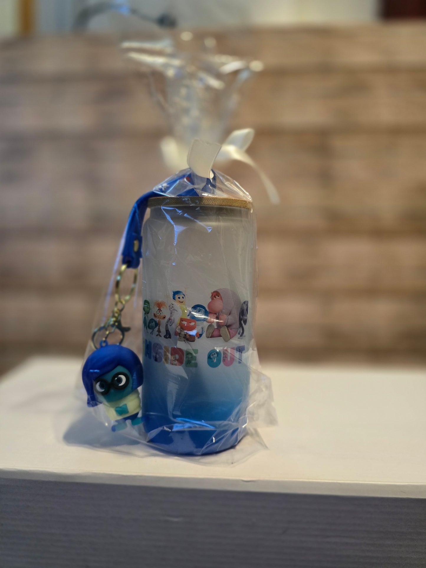 Inside Out Glass Tumbler & Keychain