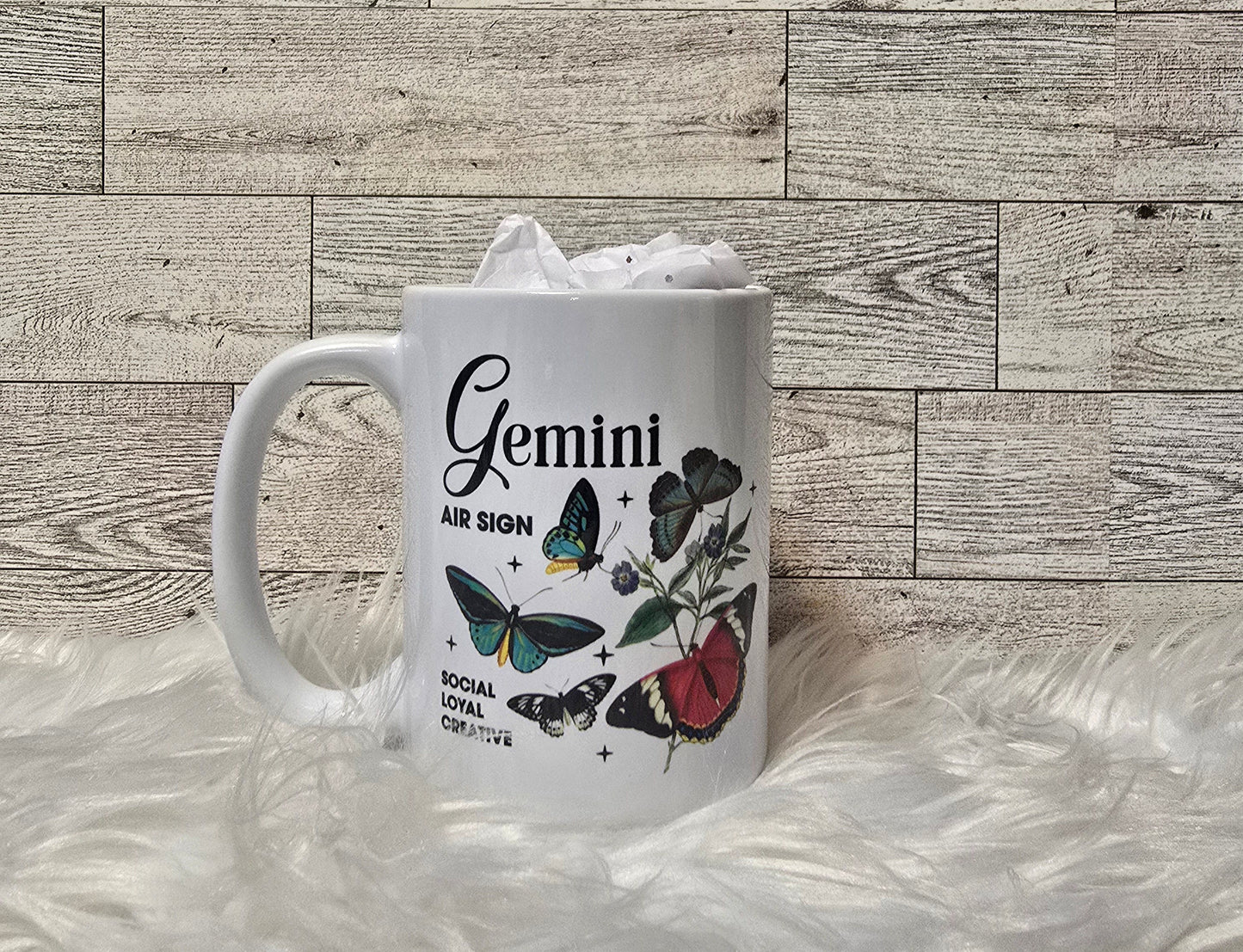 Zodiac Butterfly 15oz Coffee Mug