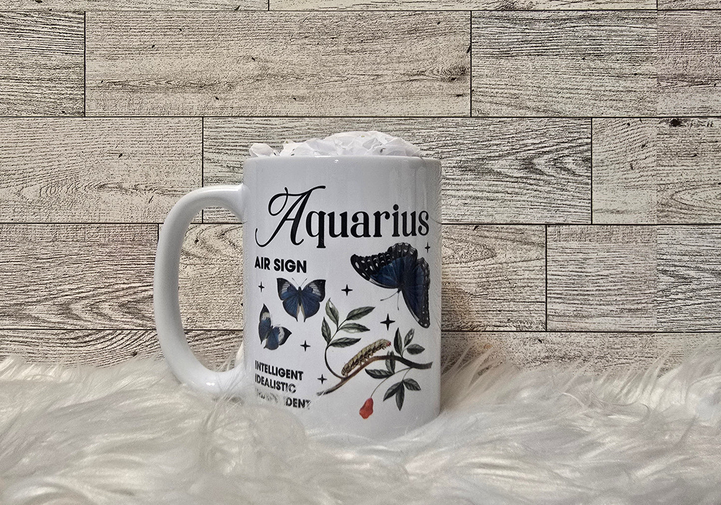 Zodiac Butterfly 15oz Coffee Mug