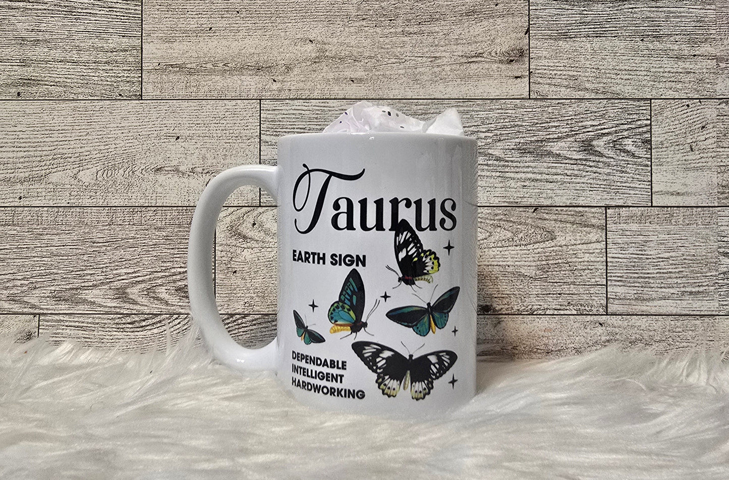 Zodiac Butterfly 15oz Coffee Mug