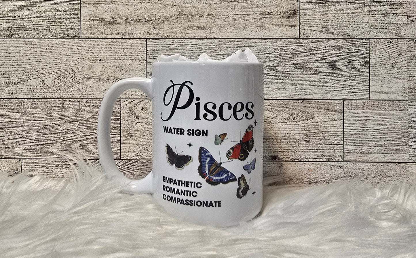 Zodiac Butterfly 15oz Coffee Mug