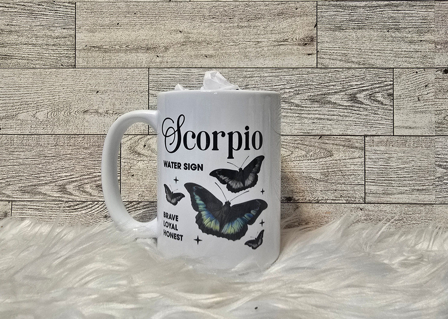 Zodiac Butterfly 15oz Coffee Mug