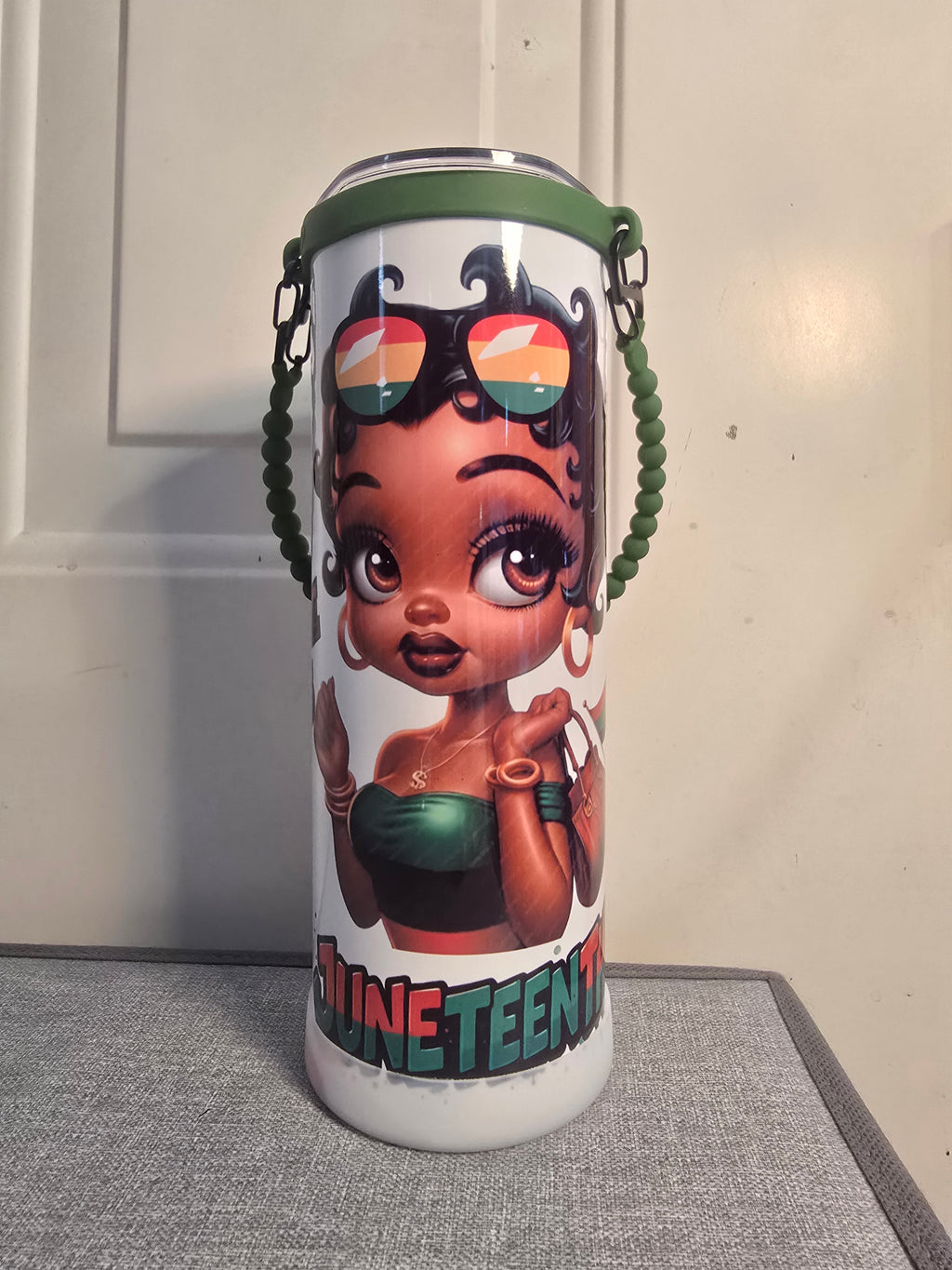 Juneteenth Betty Boop Tumbler w/Rope Handle