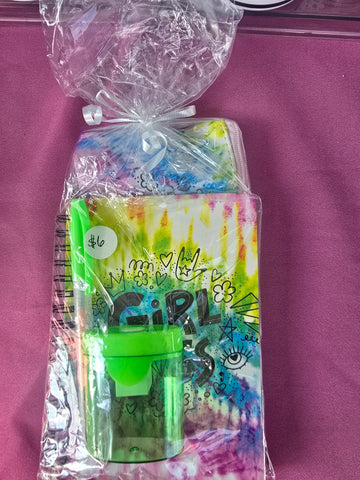 Girl Boss Journal, Pencil Case, Sharpener Set