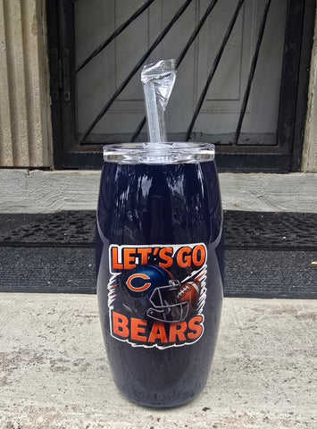 Football Wine Tumbler (25oz)