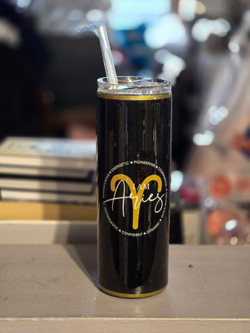 I AM - Black Zodiac 20oz Tumblers
