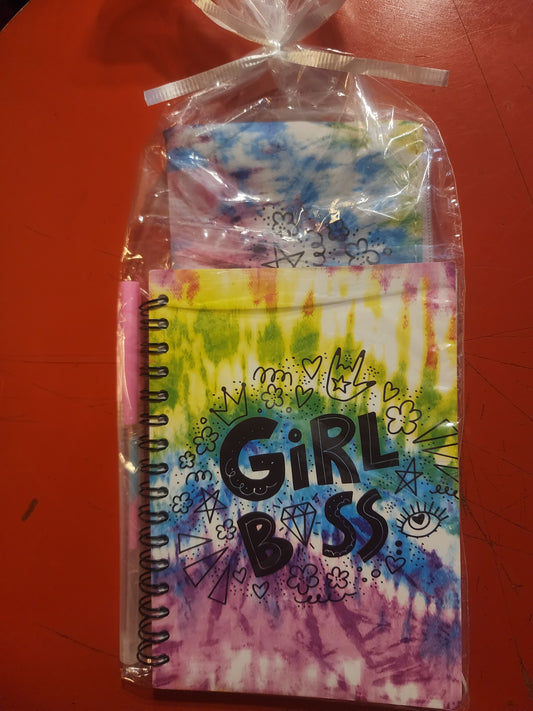 Girl Boss Journal Notebook & Pencil Case