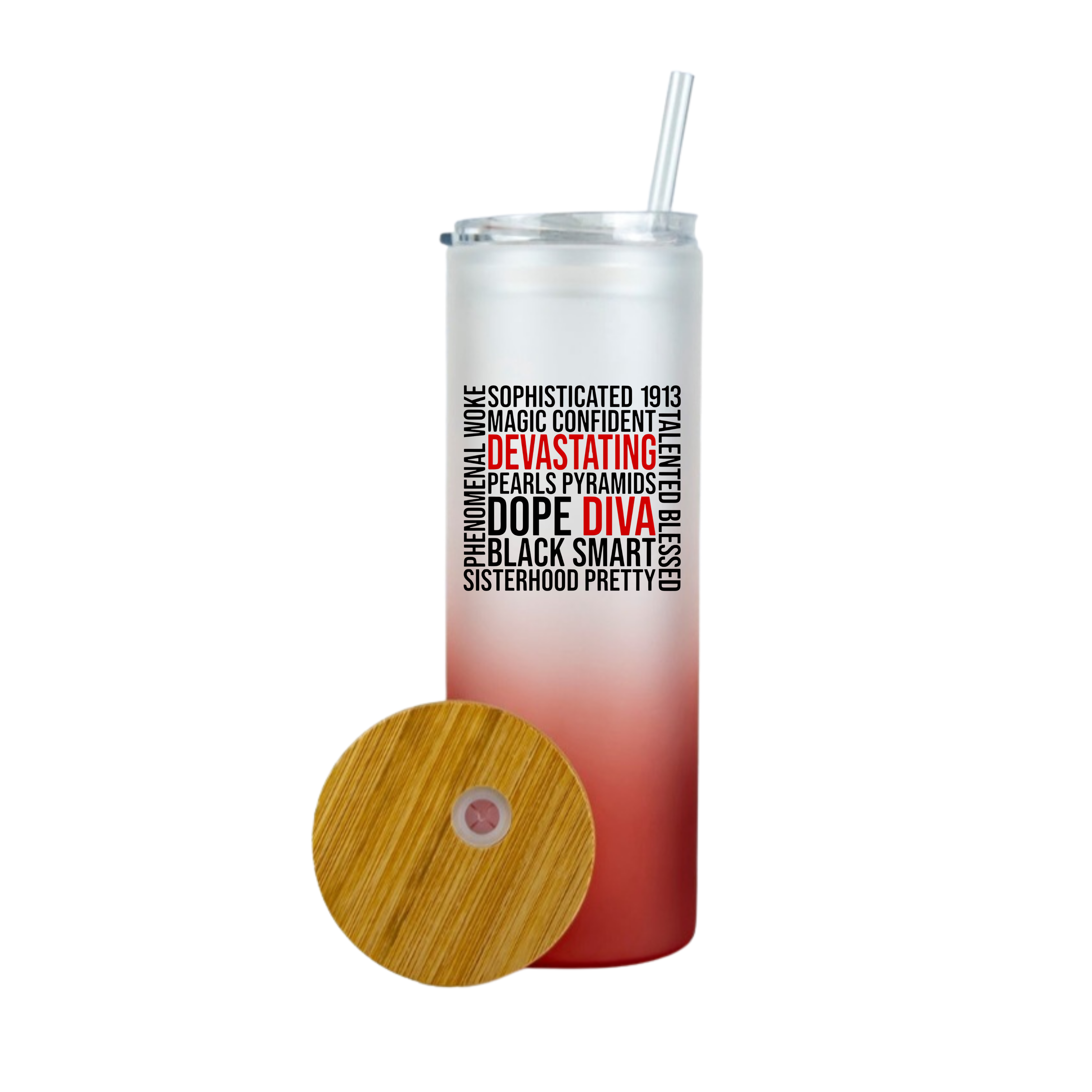 Delta 20oz Glass Tumbler w/Duo Lid