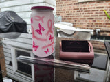 Breast Cancer Awareness Glass Tumblers