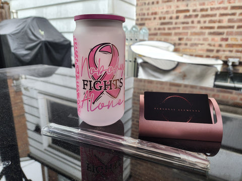 Breast Cancer Awareness Glass Tumblers