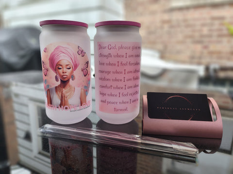 Breast Cancer Awareness Glass Tumblers
