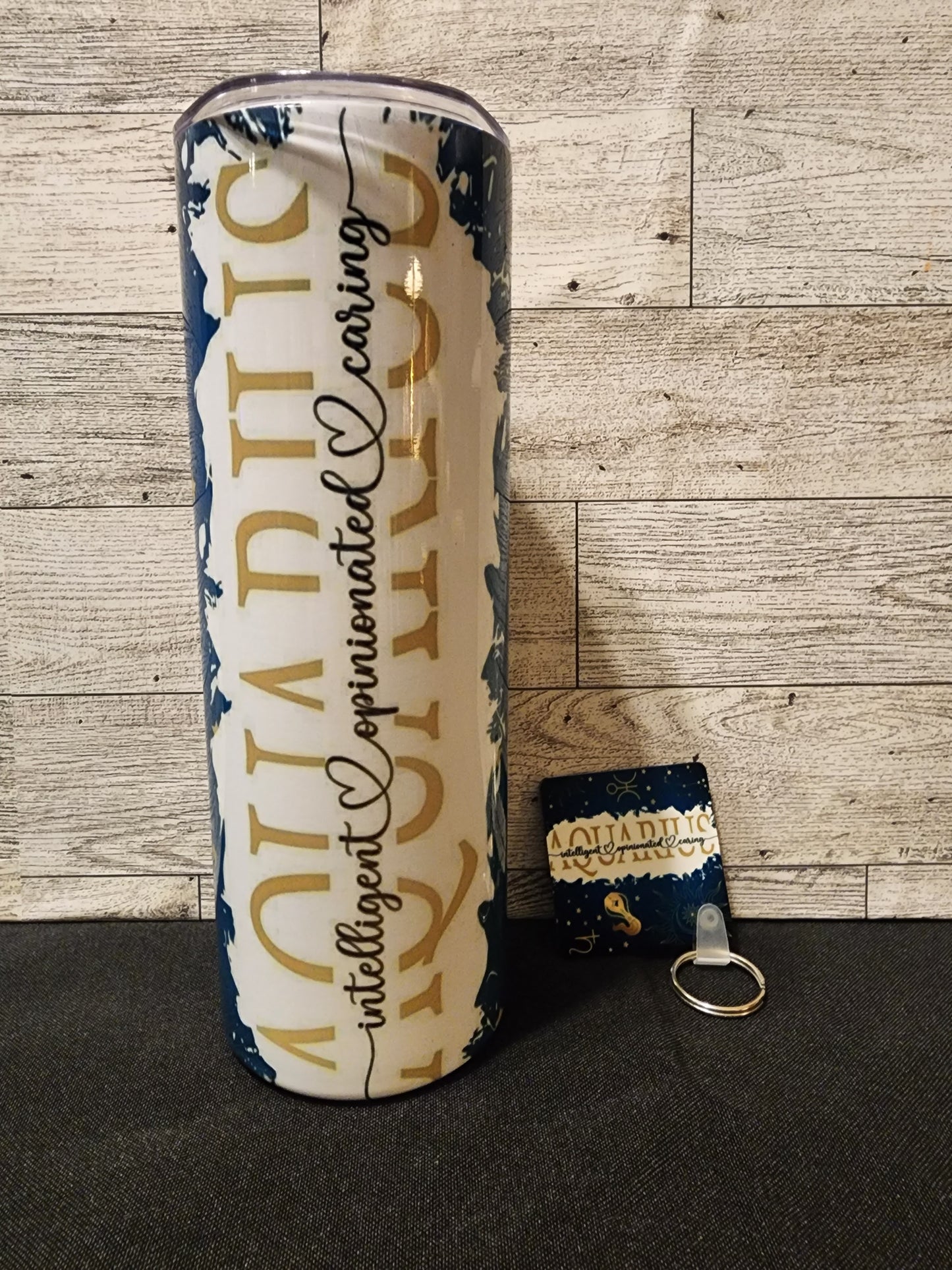 Zodiac Tumbler w/Matching Keychain