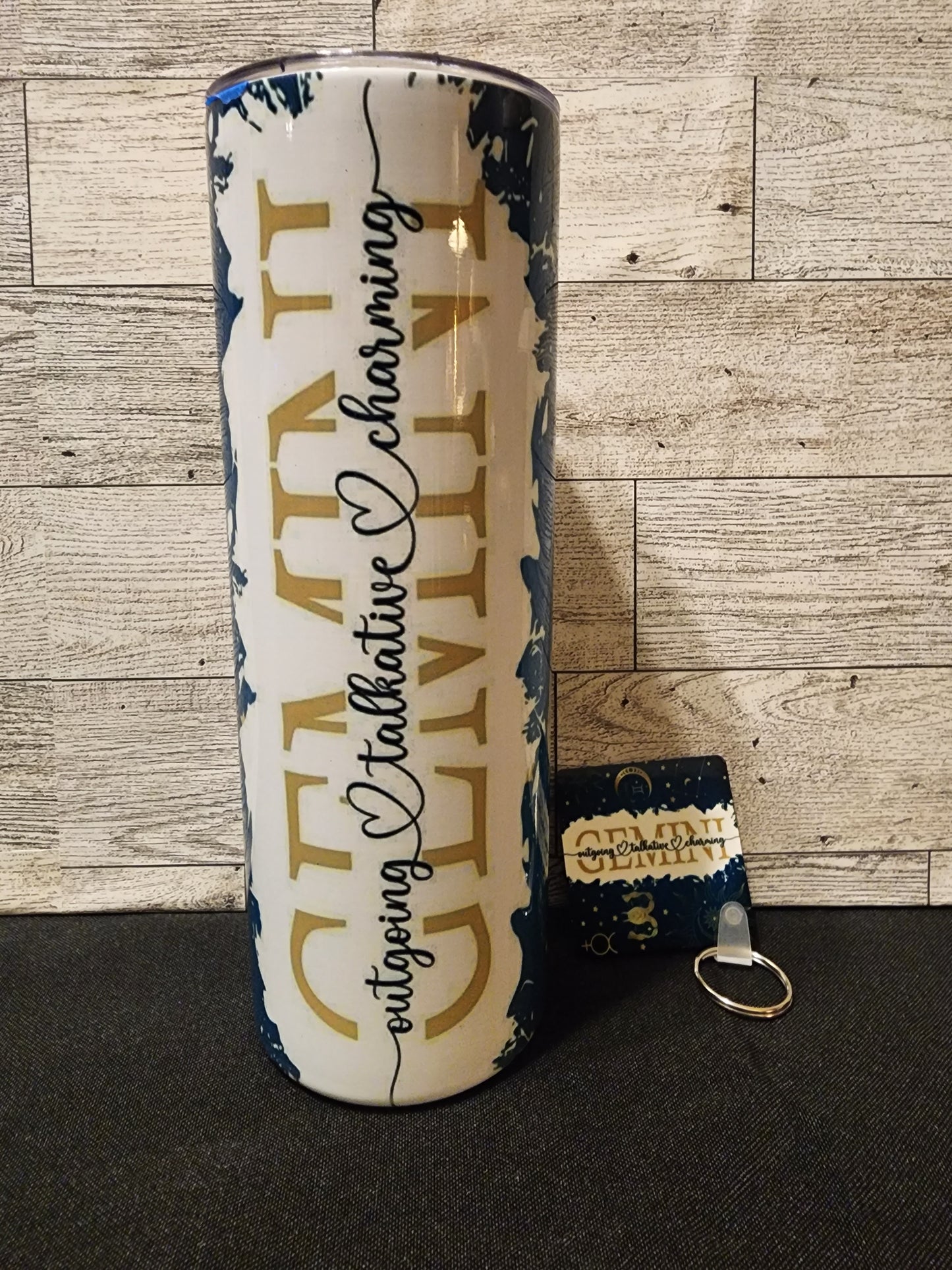 Zodiac Tumbler w/Matching Keychain