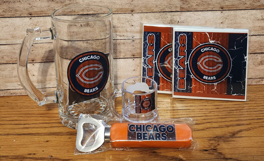 Sports Beer Mug & Beer Glass Drinkware Set