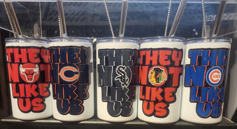 They Not Like Us - 3oz Mini Sports Shot Tumblers