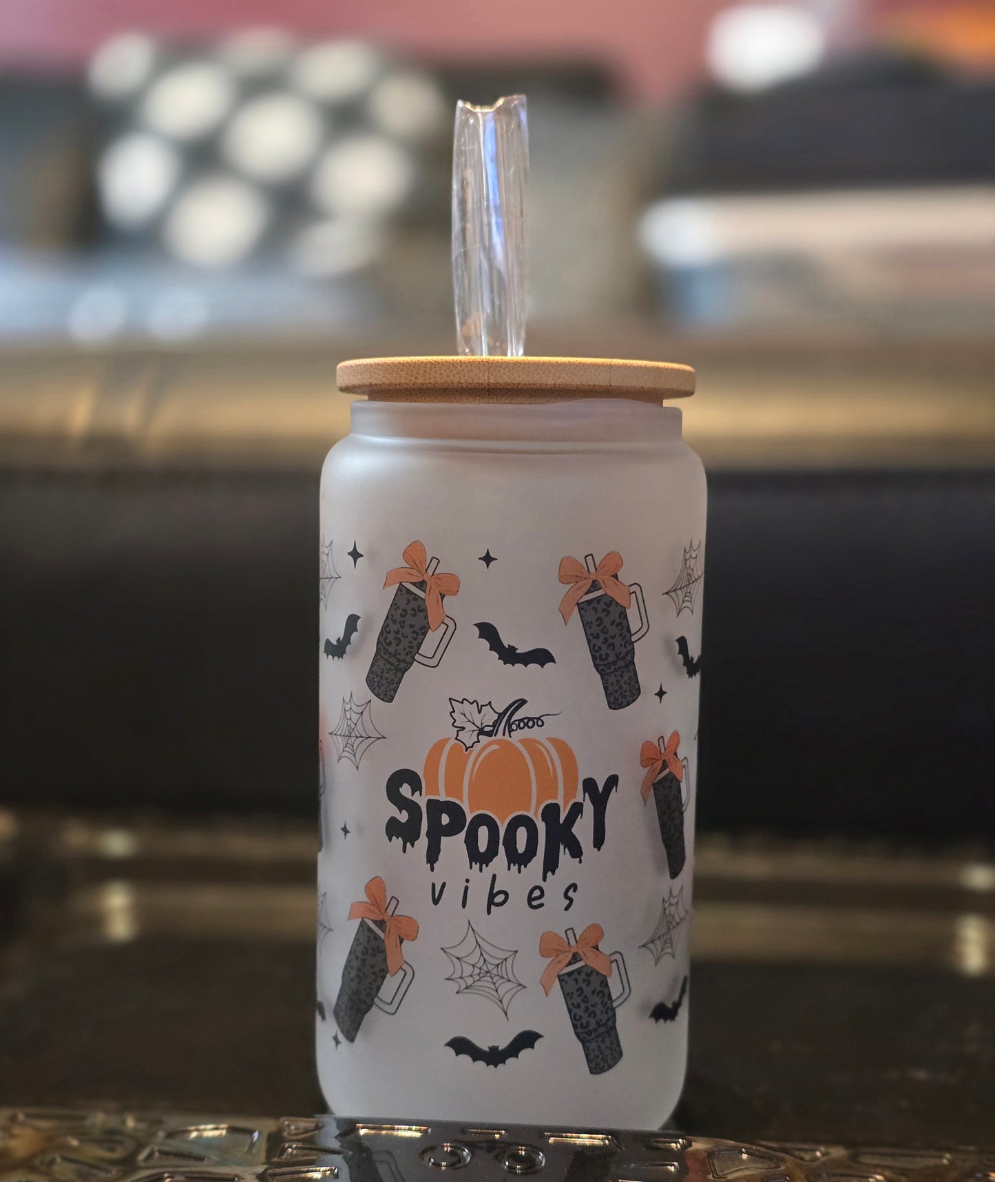 Ghost 18oz Glass Tumblers