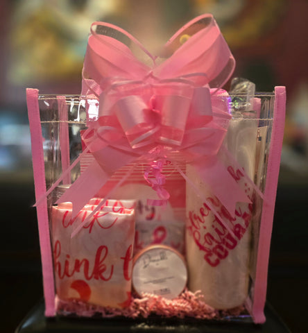 Breast Cancer Awareness Glass Tumblers