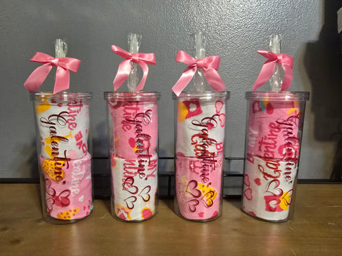 Galentine's/Valentine's Fuzzy Socks/Tumbler Bundle