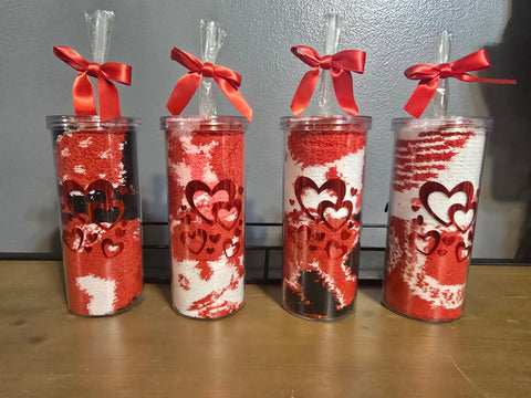 Galentine's/Valentine's Fuzzy Socks/Tumbler Bundle