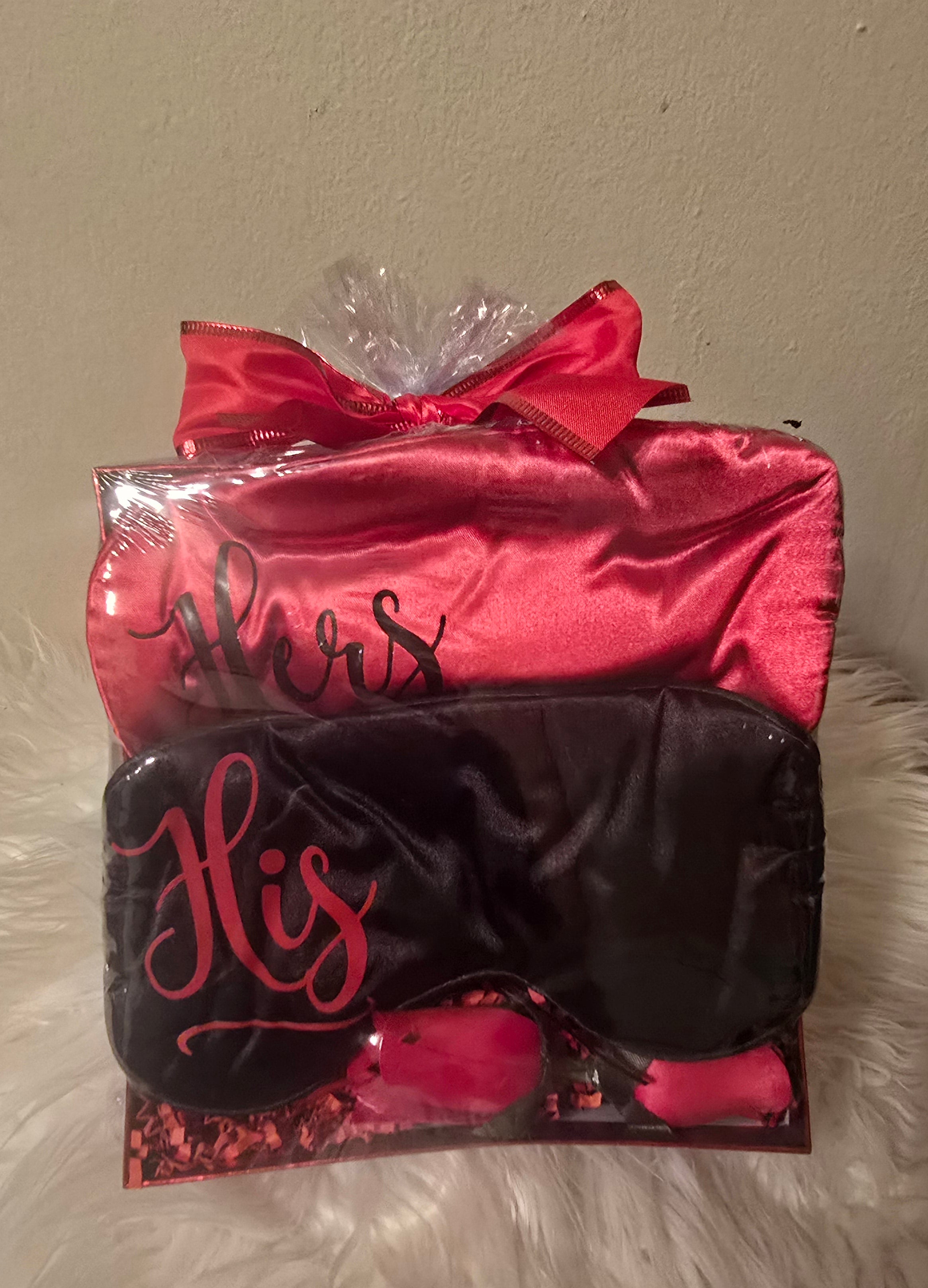 His & Her Satin Eye Mask Gift Set