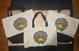 Black Woman Afro Tote Bag