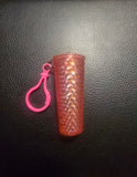 Mini Drink Cup Bag Charm Keychain