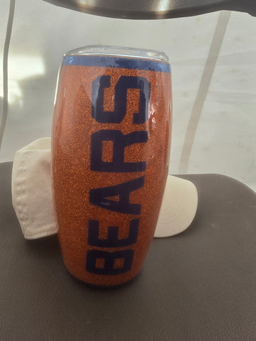 25oz Football Tumbler