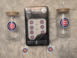 Cubs Dominoes, Drinkware, & Keychain Gift Set