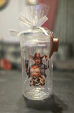 Black Cowgirl Tumblers (16oz) w/Cowgirl Hat Keychain