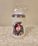 Black Cowgirl Stemless Wine Tumbler (16oz)
