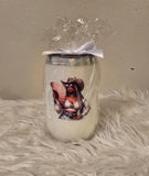 Black Cowgirl Stemless Wine Tumbler (16oz)