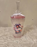 Black Cowgirl Drinking Cup w/Straw (16oz)