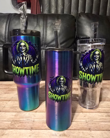 Halloween Blue Electric Tumblers