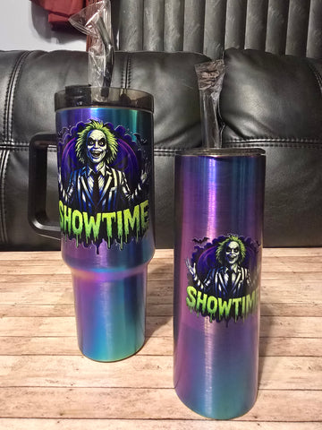 Halloween Blue Electric Tumblers