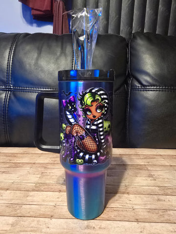 Halloween Blue Electric Tumblers
