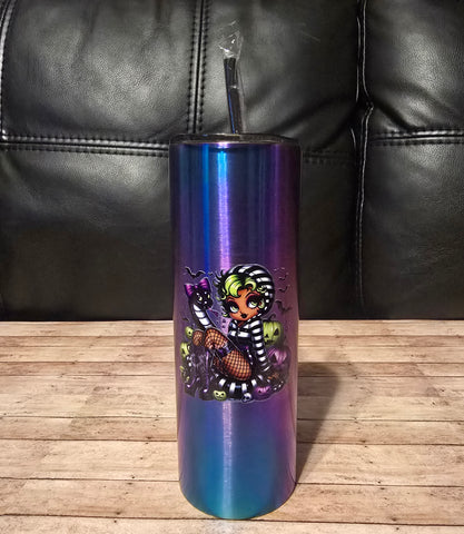 Halloween Blue Electric Tumblers